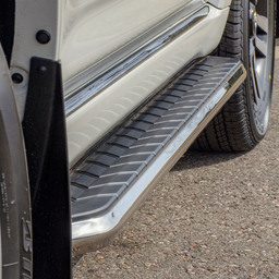 AeroTread 5" x 76" Polished Stainless Running Boards, Select Ford Explorer