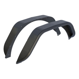 Jeep Wrangler JL Black Aluminum Rear Fender Flares