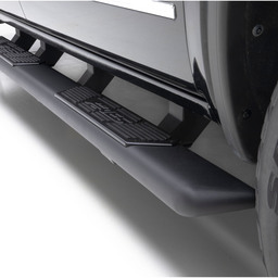 AscentStep 5-1/2" x 75" Black Steel Running Boards, Select Ford F150, F250, F350