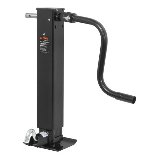 Curt Direct-Weld Square Jack with Side Handle (12,000 lbs, 12-1/2" Travel) - 28512