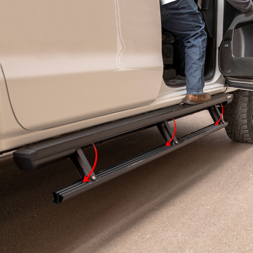 ActionTrac 83.6" Powered Running Boards, Select Jeep Gladiator