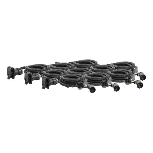 7' Custom Wiring Extension Harnesses (Adds 7-Way RV Blade to Truck Bed, 10-Pack)